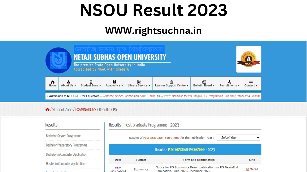 nsou assignment 2023 result